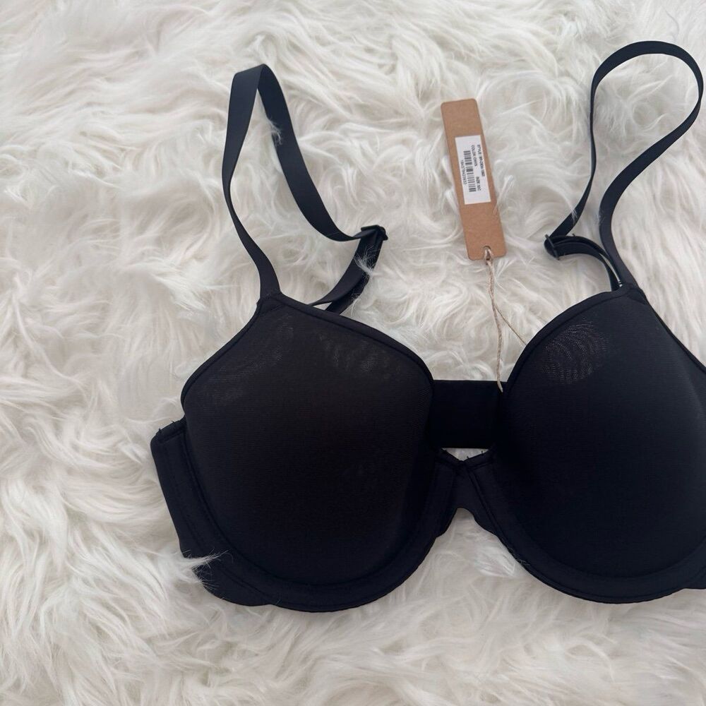 Skims Weightless Demi Bra Onyx Size 32C - Picture 3 of 7